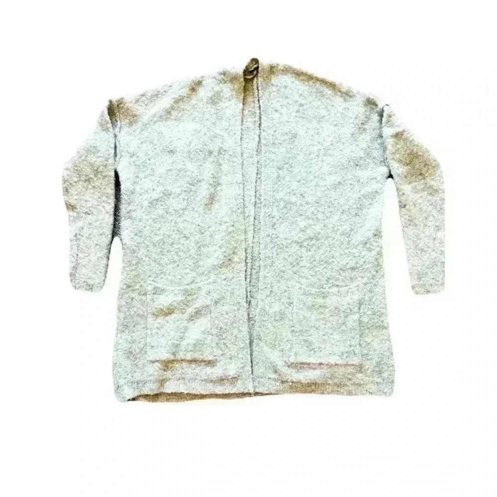 Women's Free People Grey Sweater Long Sleeve Open Front Cardigan Size XSmall